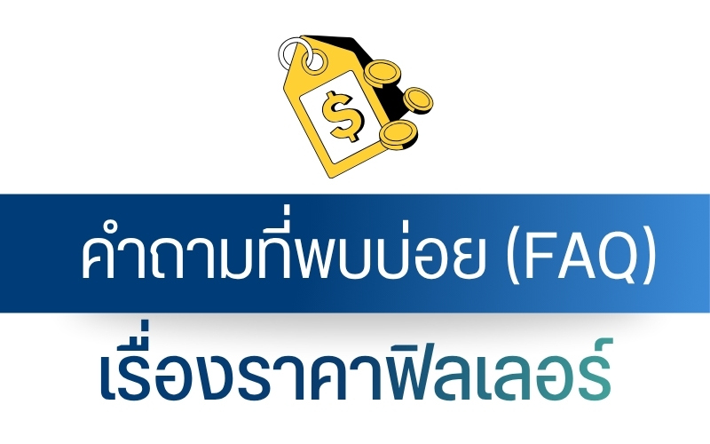 FAQ คำถามที่พบบ่อยเรื่องราคาฟิลเลอร์