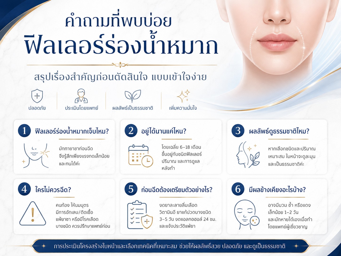 คำถามที่พบบ่อย ฟิลเลอร์ร่องน้ำหมาก