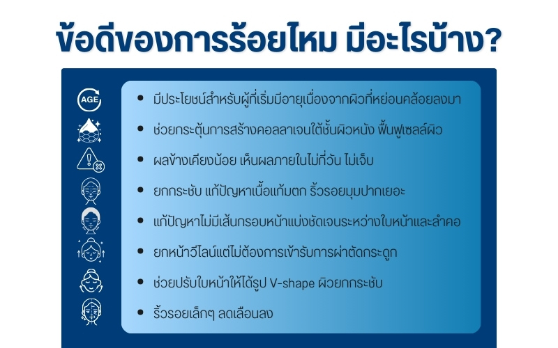 ข้อดีของการร้อยไหม มีอะไรบ้าง