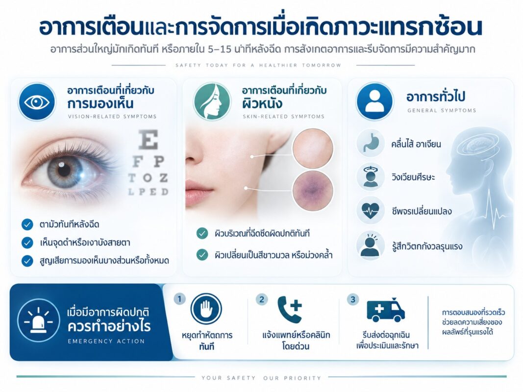 อาการเตือนและการจัดการเมื่อเกิดภาวะแทรกซ้อน