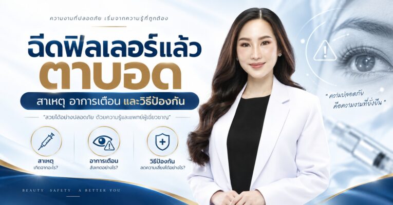ฉีดฟิลเลอร์แล้วตาบอด สาเหตุ อาการเตือน และวิธีป้องกัน