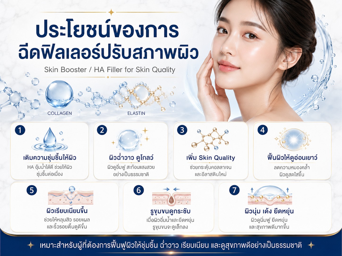 ประโยชน์ของการ ฉีดฟิลเลอร์ปรับสภาพผิว
