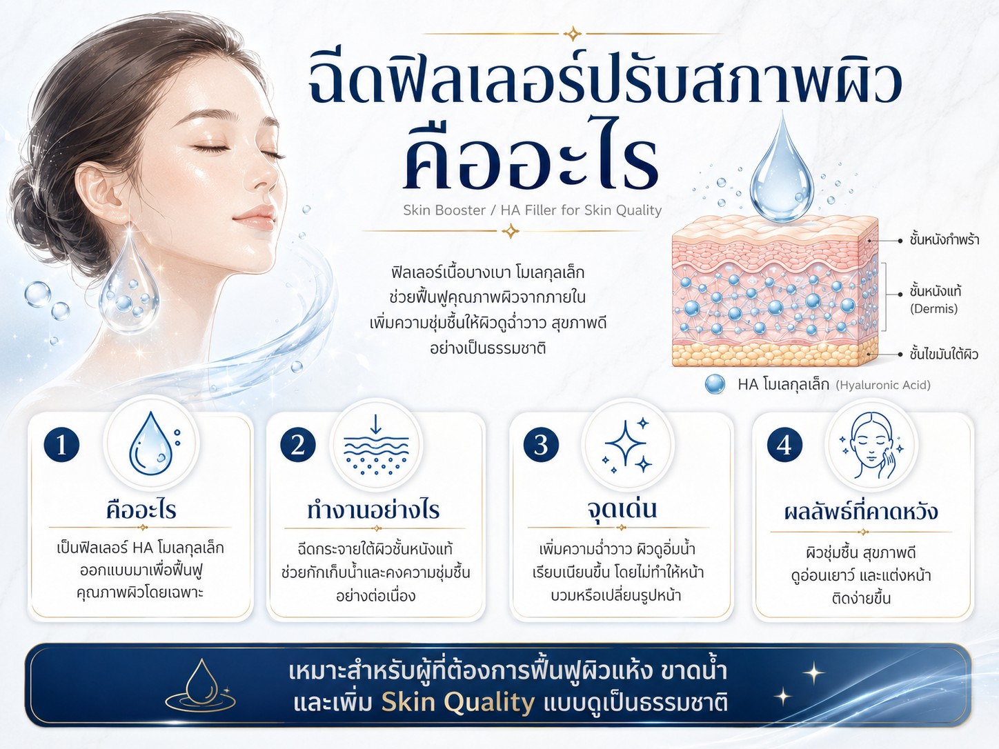 ฉีดฟิลเลอร์ปรับสภาพผิว คืออะไร