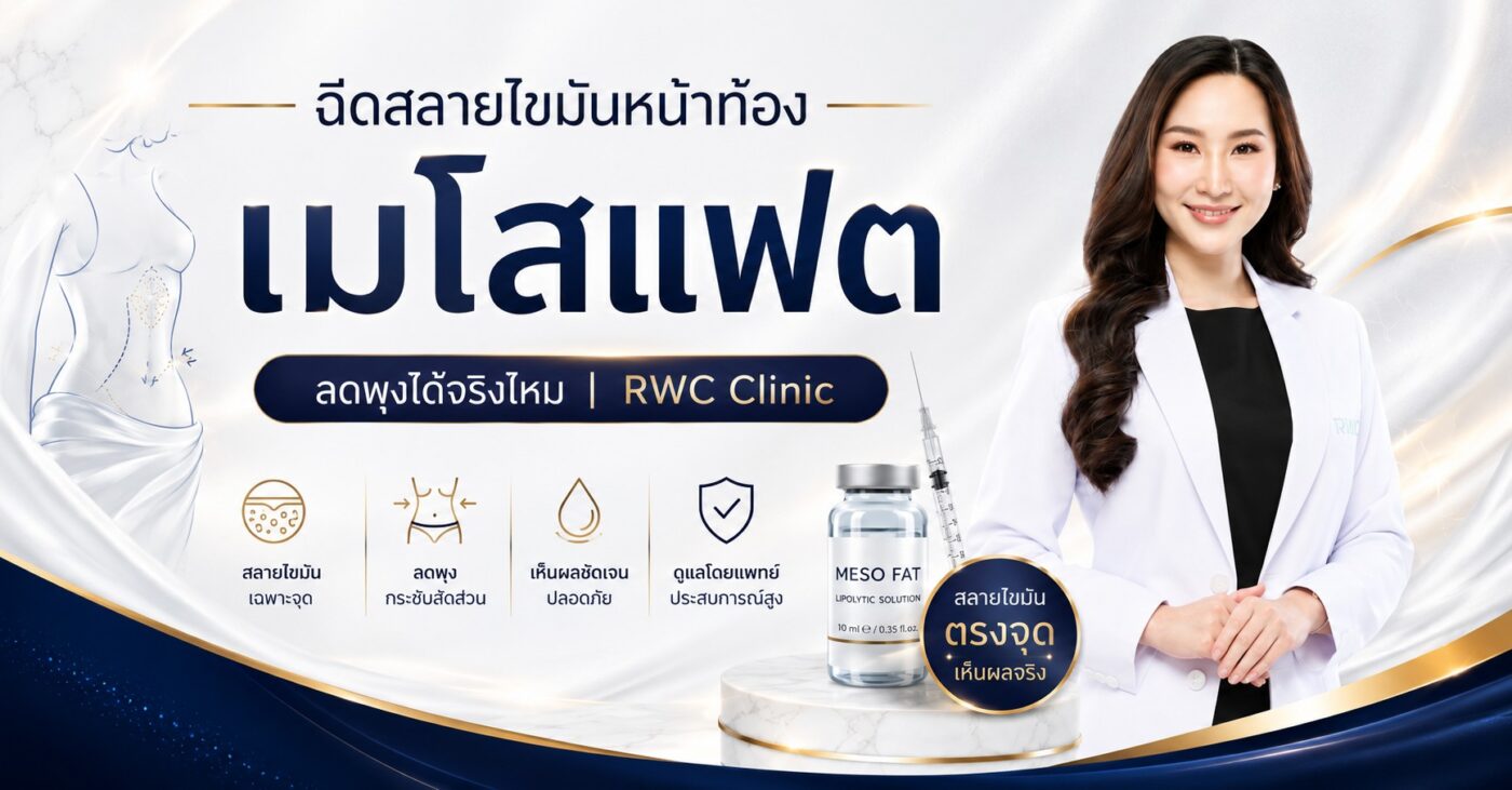ฉีดสลายไขมันหน้าท้อง เมโสแฟต ลดพุงได้จริงไหม | RWC Clinic