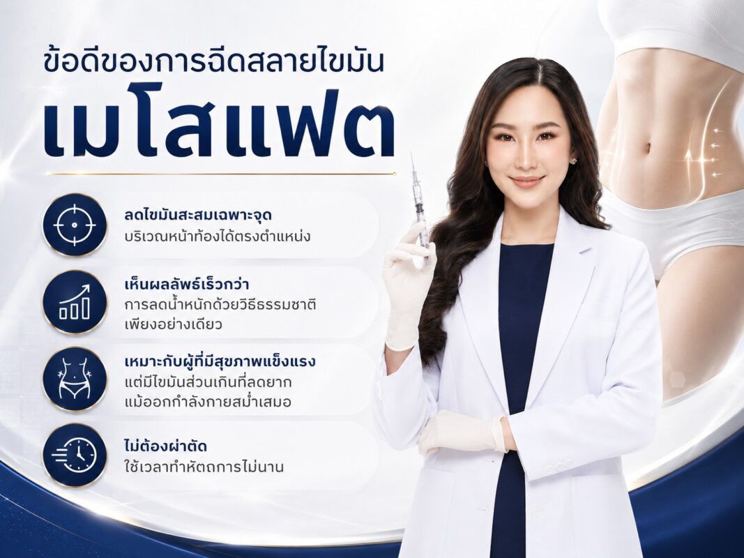 ข้อดีของการฉีดสลายไขมันเมโสแฟต