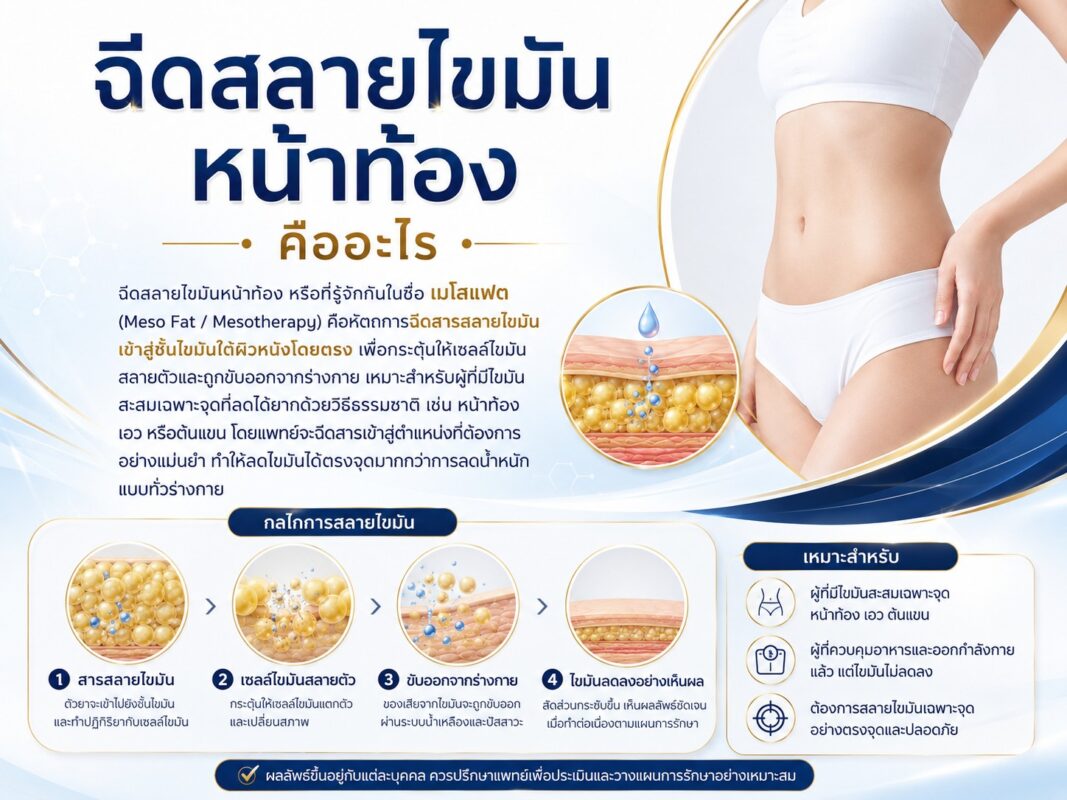 ฉีดสลายไขมันหน้าท้อง คืออะไร