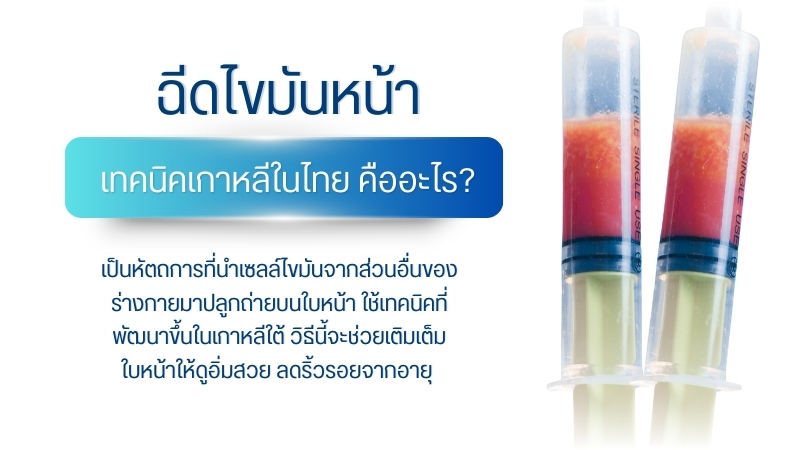 ฉีดไขมันหน้าเทคนิคเกาหลีในไทย คืออะไร