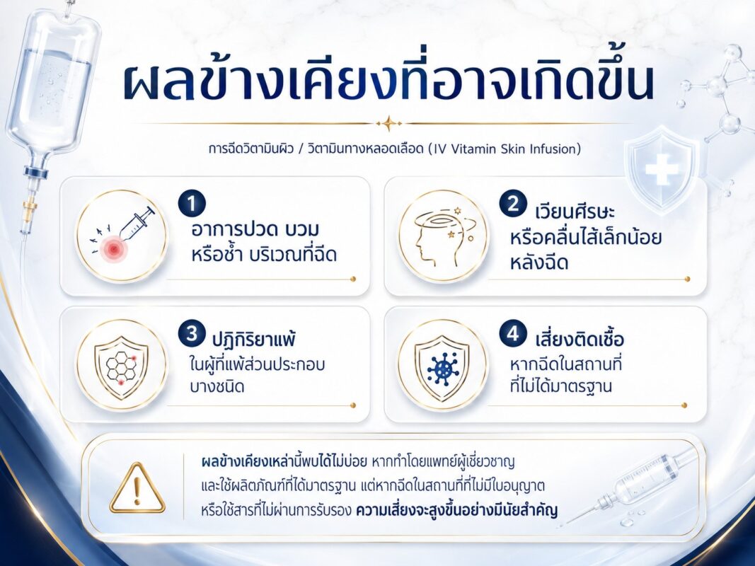 ผลข้างเคียงที่อาจเกิดขึ้น