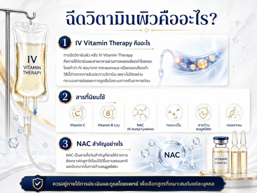 ฉีดวิตามินผิวคืออะไร?