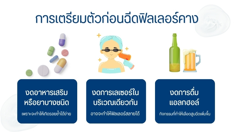 การเตรียมตัวก่อนฉีดฟิลเลอร์คาง