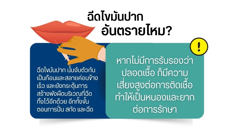 ฉีดไขมันปากอันตรายไหม?