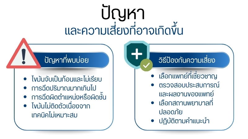 ปัญหาและความเสี่ยงที่อาจเกิดขึ้น