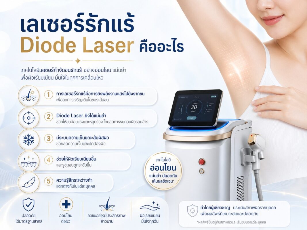 เลเซอร์รักแร้ Diode Laser คืออะไร