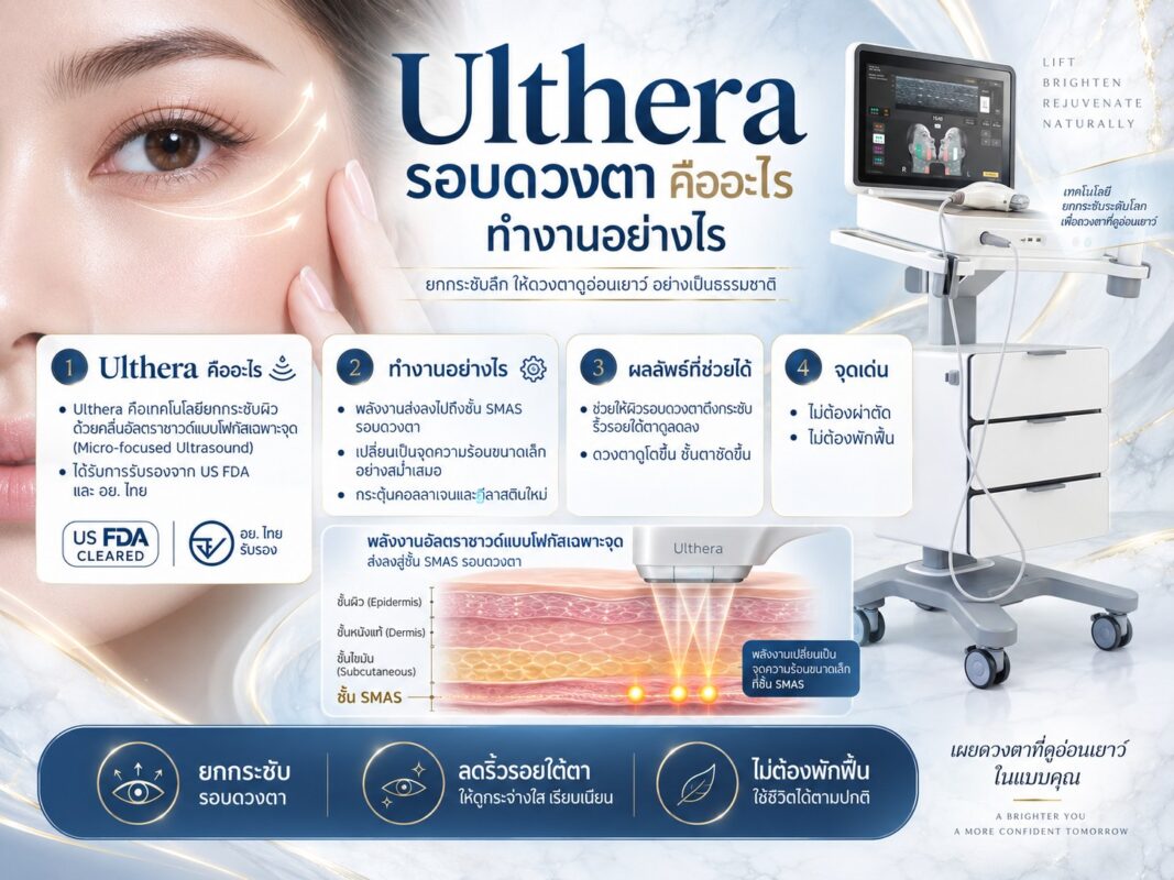 Ulthera รอบดวงตา คืออะไร ทำงานอย่างไร