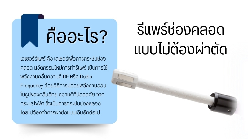 รีแพร์ช่องคลอดแบบไม่ต้องผ่าตัด