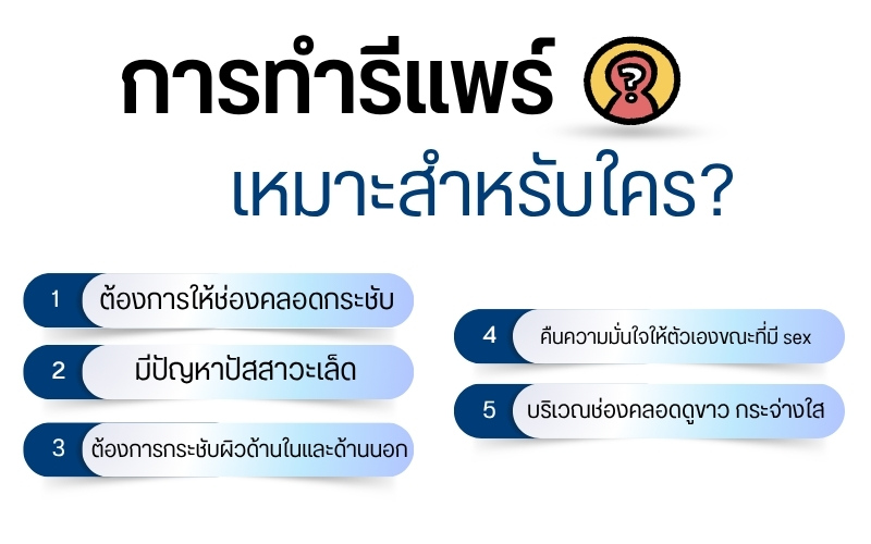 การทำรีแพร์ เหมาะสำหรับใคร