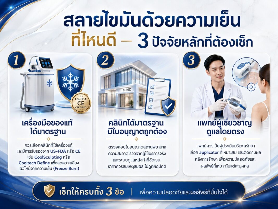 สลายไขมันด้วยความเย็น ที่ไหนดี