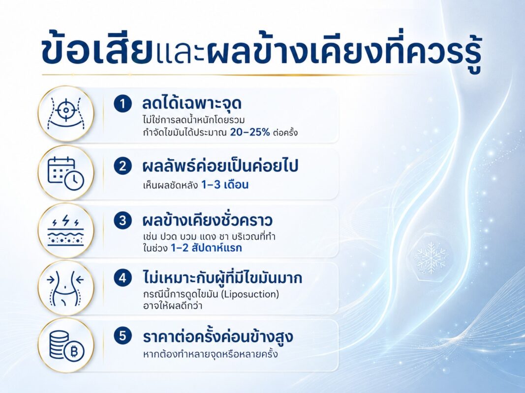 ข้อเสียและผลข้างเคียงที่ควรรู้