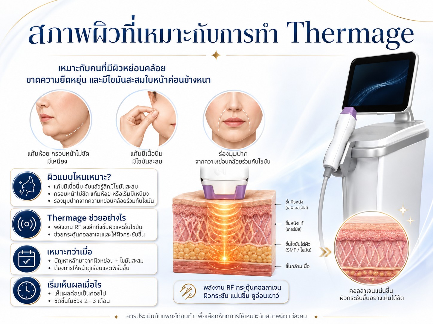 สภาพผิวที่เหมาะกับการทำ Thermage 
