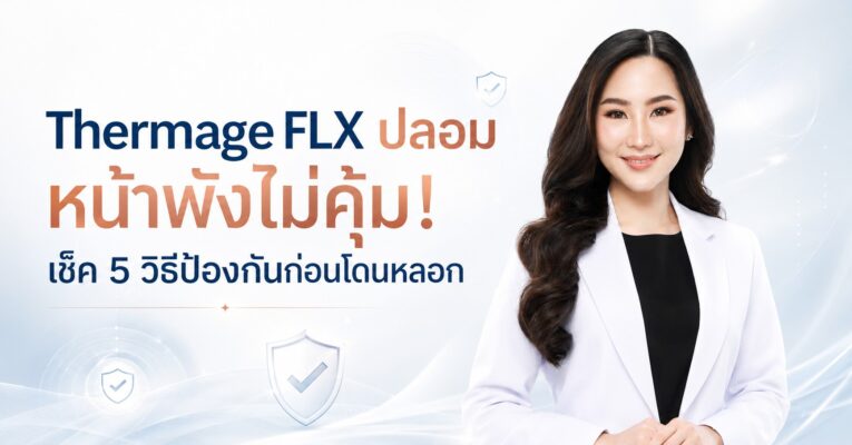 Thermage FLX ปลอม หน้าพังไม่คุ้ม! เช็ค 5 วิธีป้องกันก่อนโดนหลอก