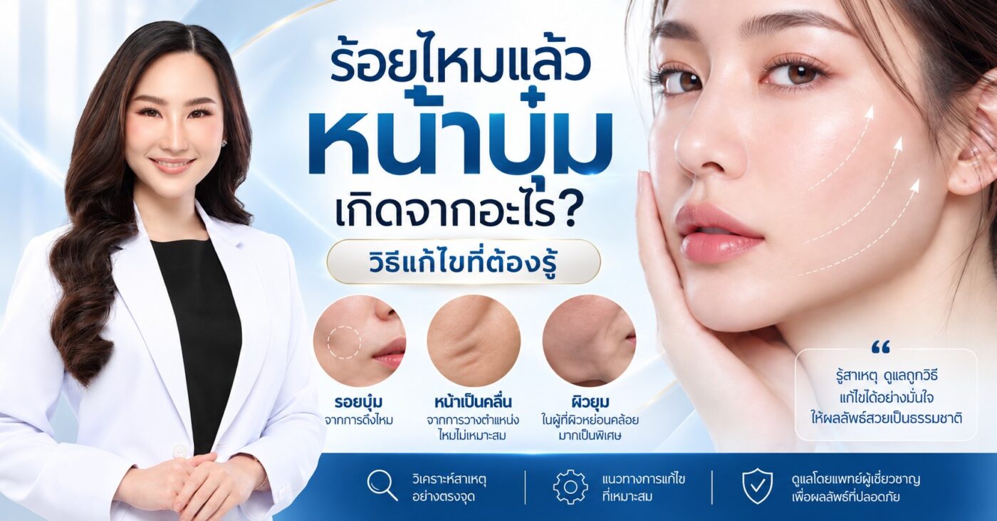 ร้อยไหมแล้วหน้าบุ๋ม เกิดจากอะไร?