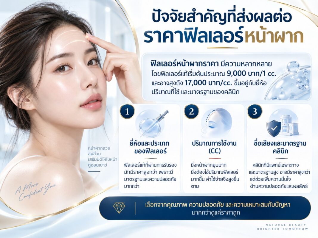 ปัจจัยสำคัญที่ส่งผลต่อราคาฟิลเลอร์หน้าผาก