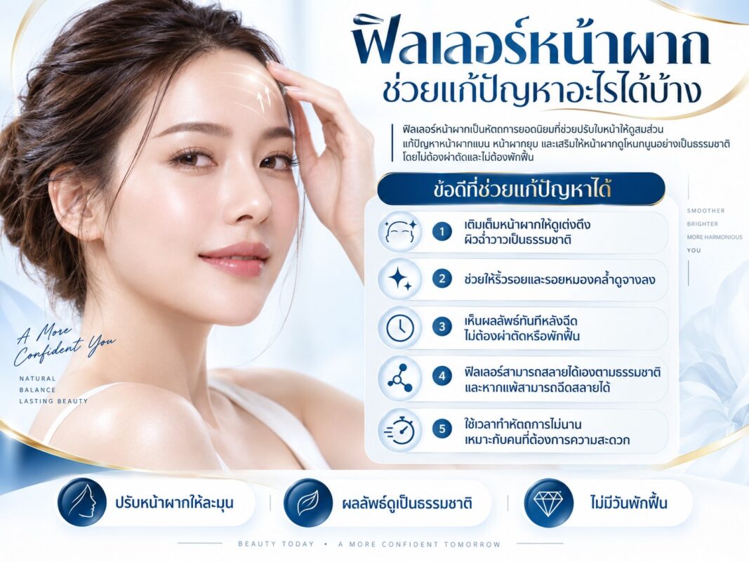 ฟิลเลอร์หน้าผาก ช่วยแก้ปัญหาอะไรได้บ้าง