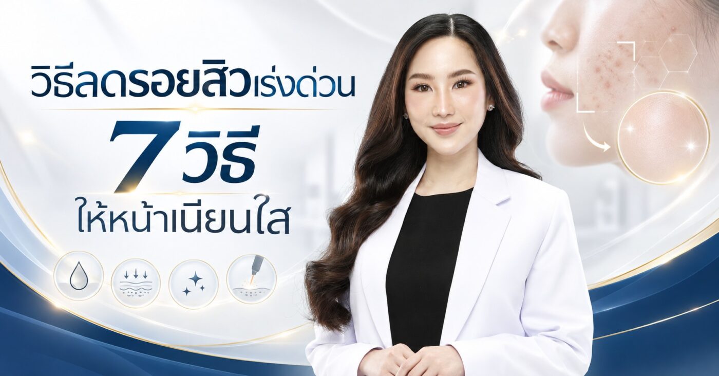 วิธีลดรอยสิวเร่งด่วน 7 วิธีให้หน้าเนียนใส