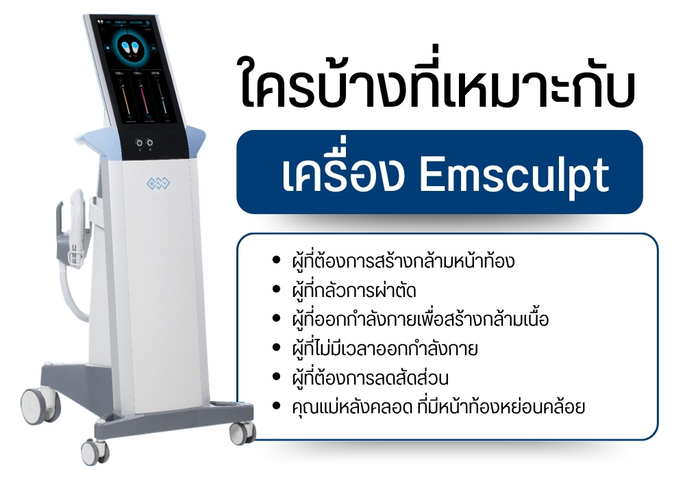 ใครบ้างที่เหมาะกับเครื่อง Emsculpt