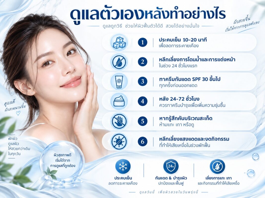 ดูแลตัวเองหลังทำอย่างไร
