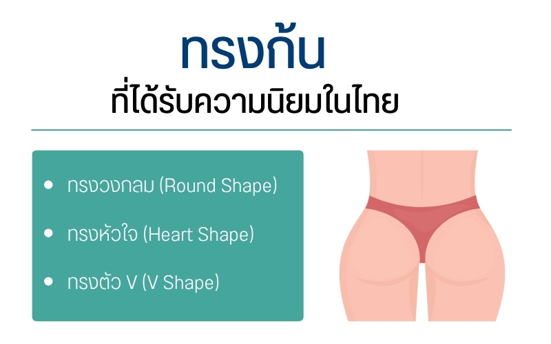 ทรงก้นที่ได้รับความนิยมในไทย