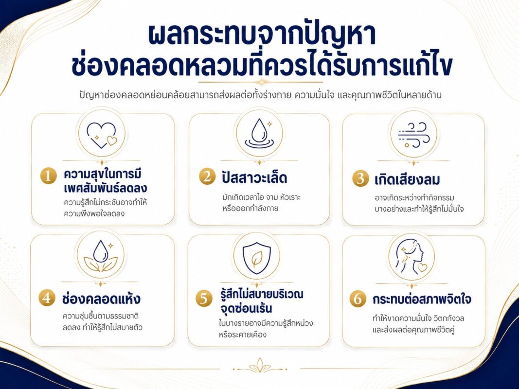 ผลกระทบจากปัญหาช่องคลอดหลวมที่ควรได้รับการแก้ไข