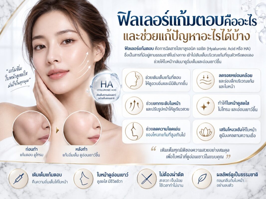 ฟิลเลอร์แก้มตอบคืออะไร และช่วยแก้ปัญหาอะไรได้บ้าง