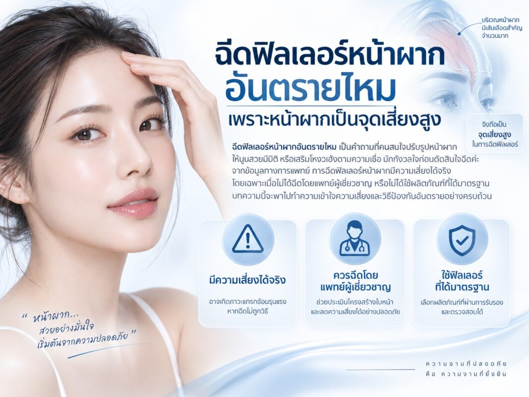ฉีดฟิลเลอร์หน้าผากอันตรายไหม เพราะหน้าผากเป็นจุดเสี่ยงสูง
