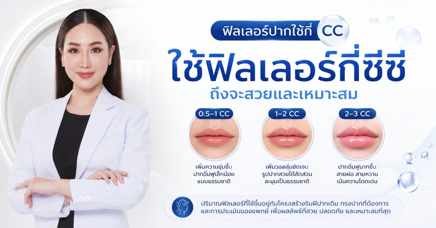 ฟิลเลอร์ปากใช้กี่ cc