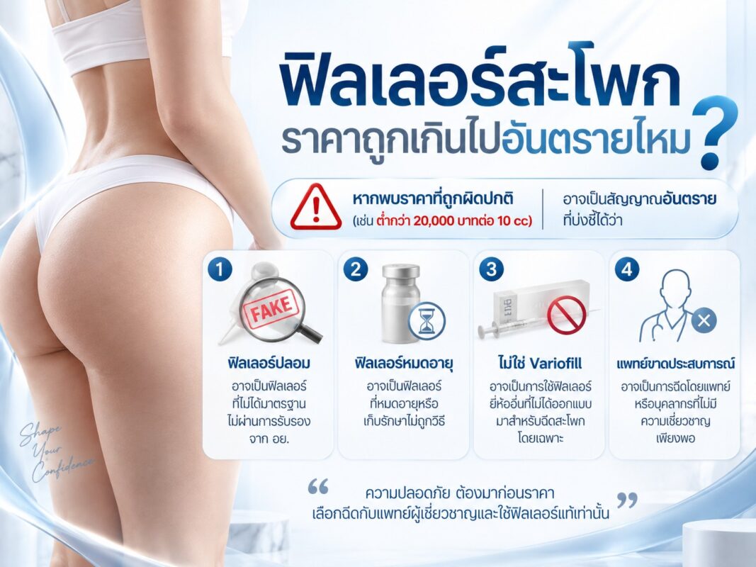 ฟิลเลอร์สะโพกราคาถูกเกินไปอันตรายไหม? 