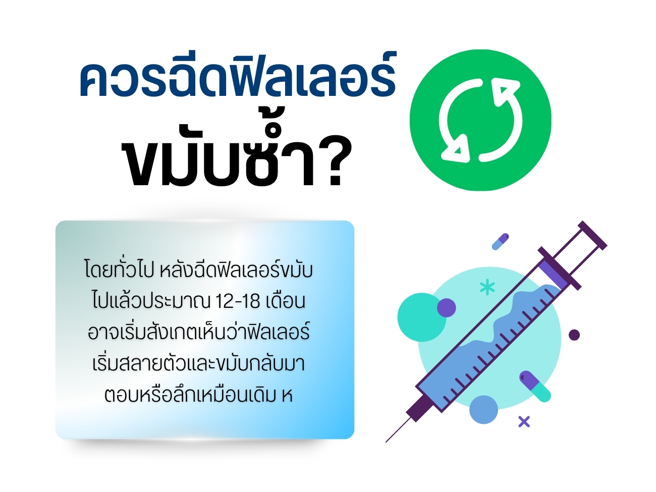 ควรฉีดฟิลเลอร์ขมับซ้ำ?