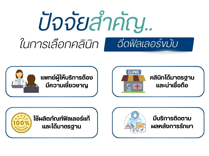 ปัจจัยสำคัญในการเลือกคลินิกฉีดฟิลเลอร์ขมับ