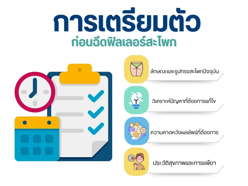 การเตรียมตัวก่อนฉีดฟิลเลอร์สะโพก