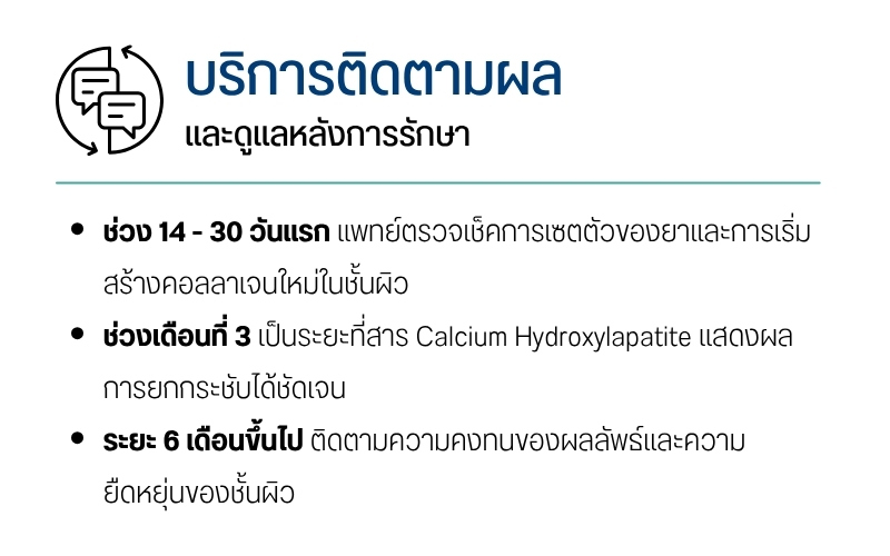 บริการติดตามผลและดูแลหลังการรักษา