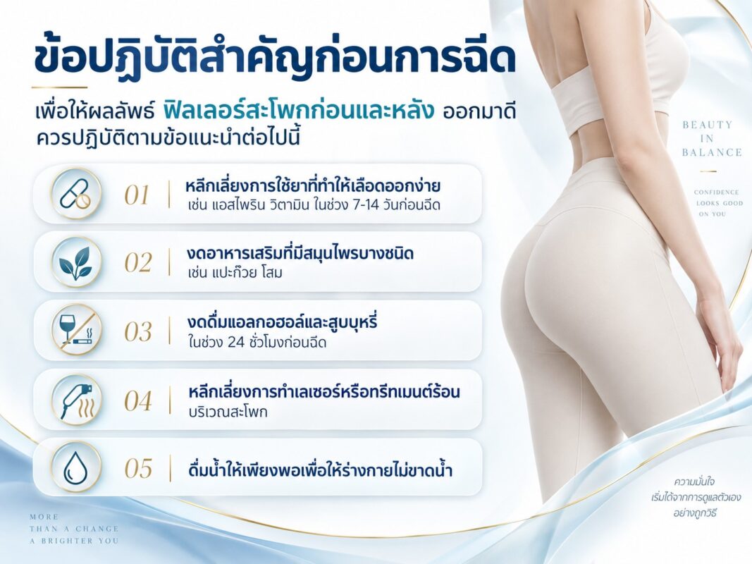 ข้อปฏิบัติสำคัญก่อนการฉีด