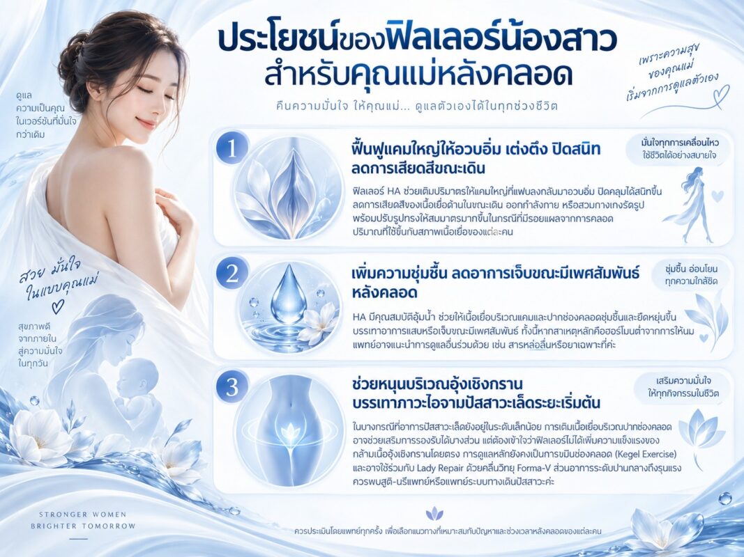 ประโยชน์ของฟิลเลอร์น้องสาวสำหรับคุณแม่หลังคลอด