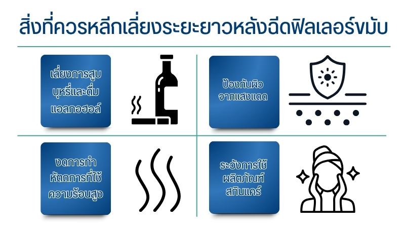 สิ่งที่ควรหลีกเลี่ยงระยะยาวหลังฉีดฟิลเลอร์ขมับ