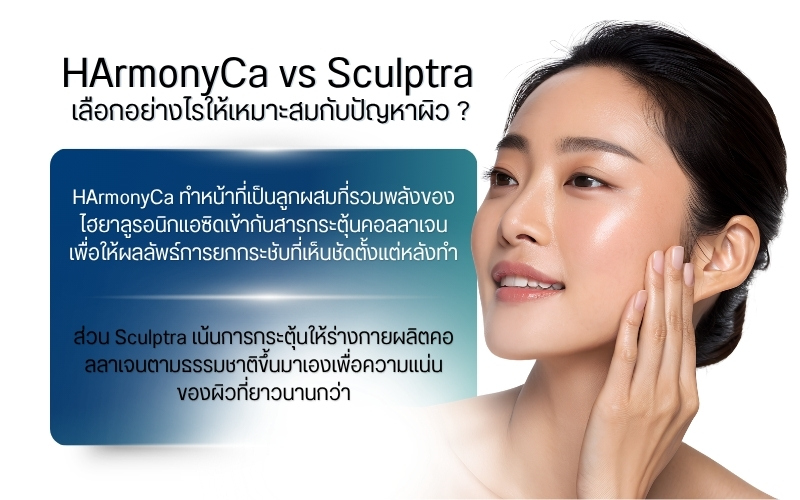 HArmonyCa vs Sculptra เลือกอย่างไรให้เหมาะสมกับปัญหาผิว ?
