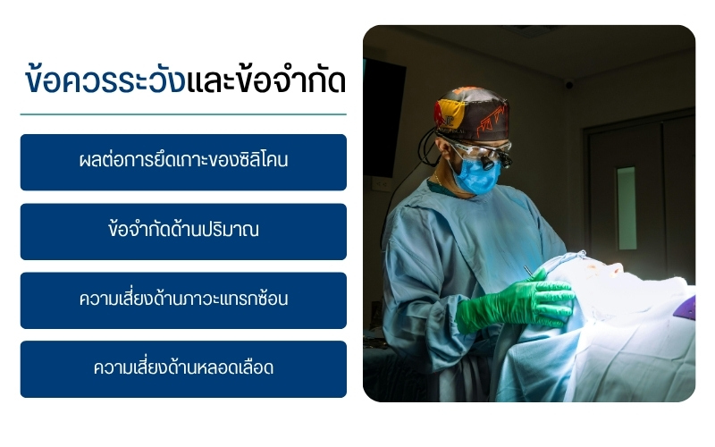 ข้อควรระวังและข้อจำกัด