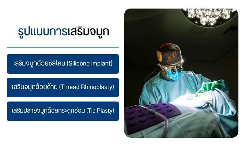 รูปแบบการเสริมจมูก