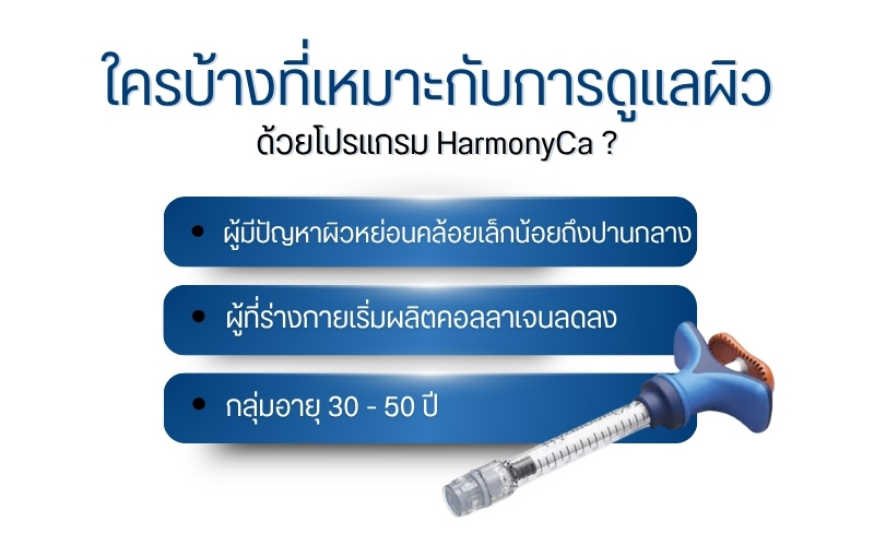 ใครบ้างที่เหมาะกับการดูแลผิวด้วยโปรแกรม HarmonyCa ?