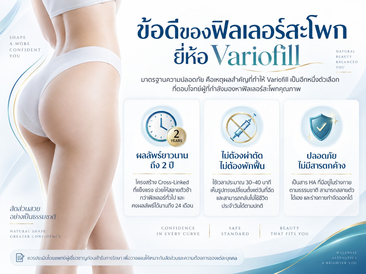 ข้อดีของฟิลเลอร์สะโพก ยี่ห้อ Variofill