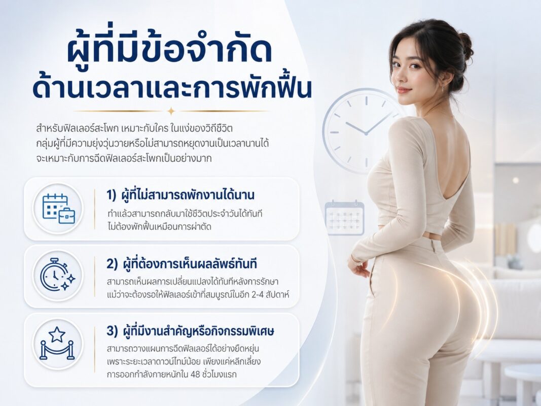 ผู้ที่มีข้อจำกัดด้านเวลาและการพักฟื้น