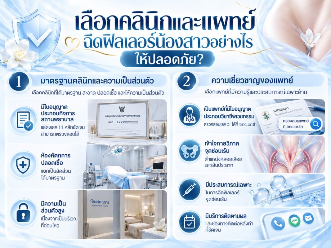 เลือกคลินิกและแพทย์ฉีดฟิลเลอร์น้องสาวอย่างไรให้ปลอดภัย?